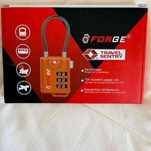 Forge TSA Accepted Luggage Lock - Orange